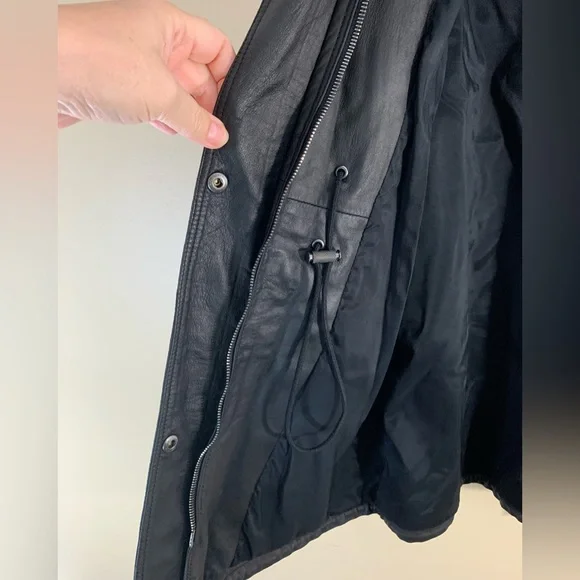 Belstaff ladies black leather jacket. Size 44 - Picture 5 of 16